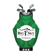 Stock Shape Golf Bag Luggage Bag Tag
